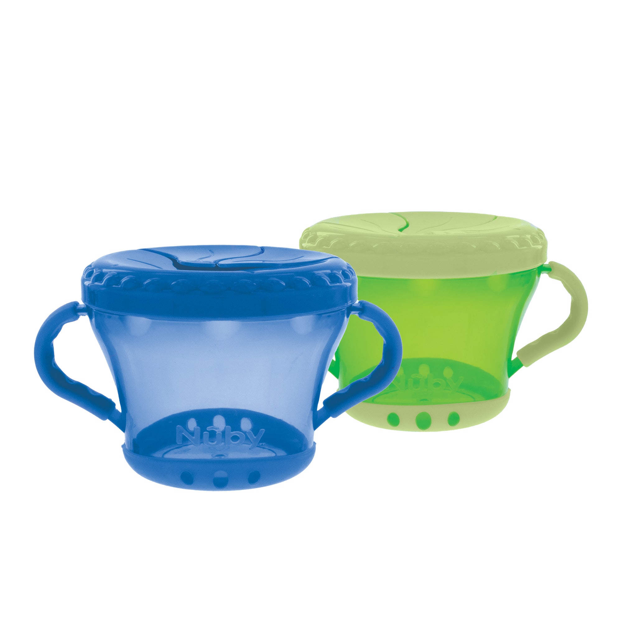 Munchkin Snack Catcher Toddler Snack Cups, 4 Pack, Blue/Green/Pink/Purple