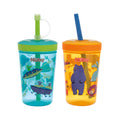 Thirsty Kids Super Sipper Straw Cup | Aqua & Orange