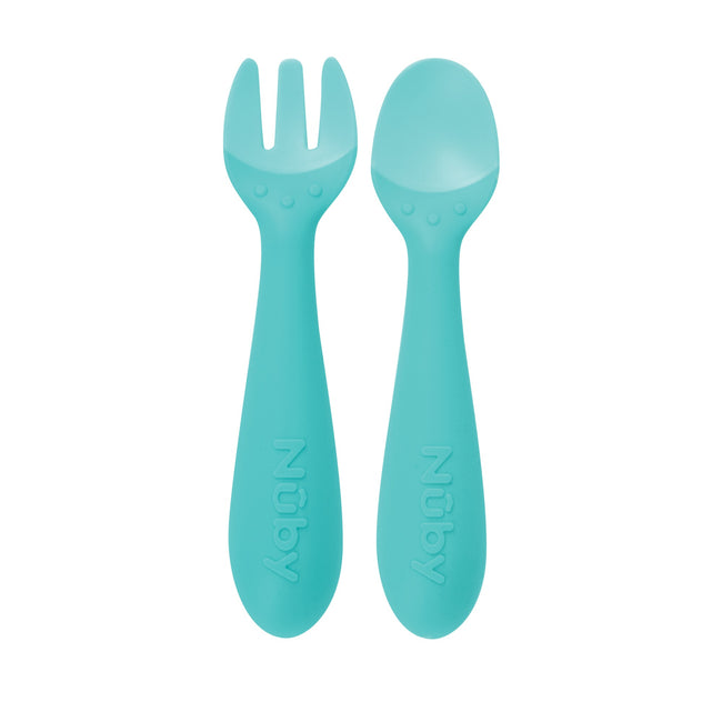 Silicone Easy Grip Fork and Spoon Set