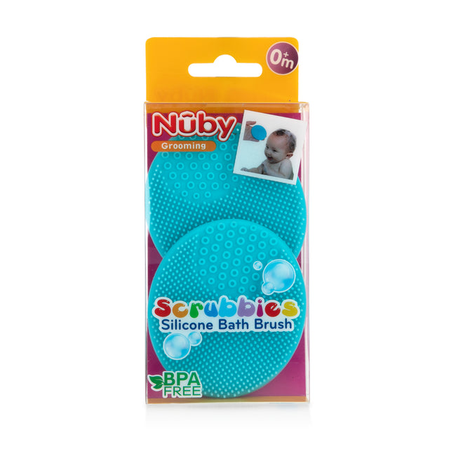 Scrubbies Silicone Bath Brush - 2 pack - Nuby US
