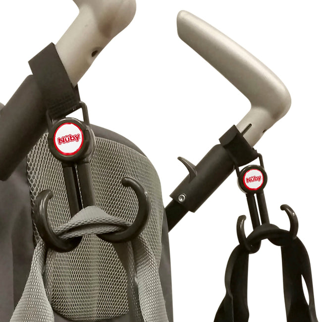 Double Stroller Hook - Black - Nuby US