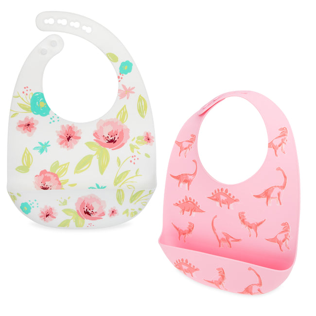 100% Silicone Bib - 2 pack - Nuby US