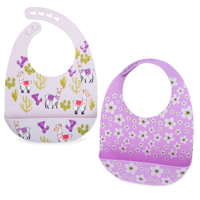 100% Silicone Bib - 2 pack - Nuby US