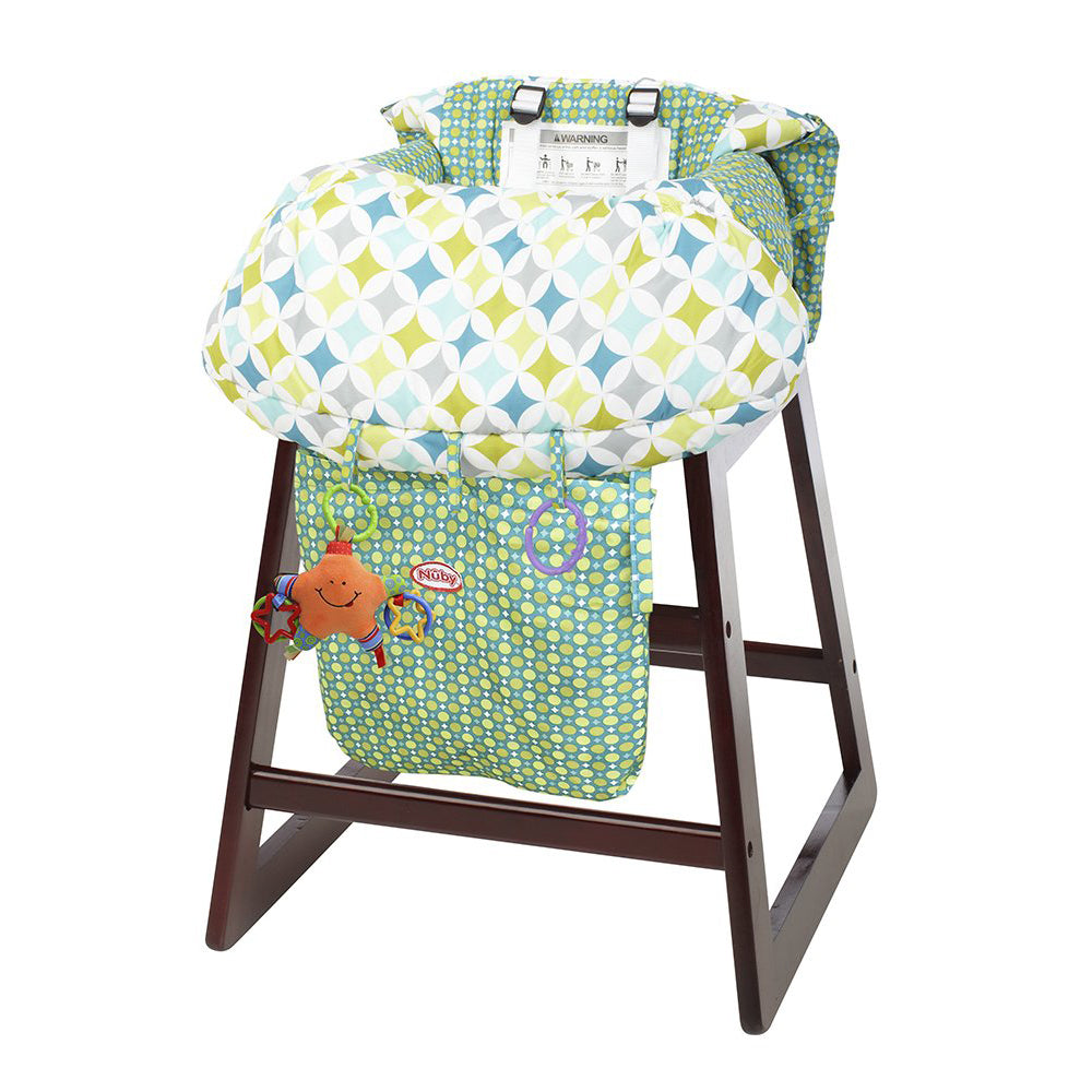 evenflo envision high chair cover 2-in-1 Universal Size Shopping Cart & High Chair Cover – Nuby