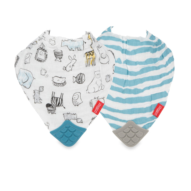Soft Trends Cotton Muslin Bib - 2 pack - Nuby US