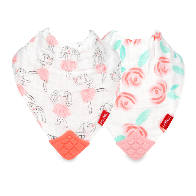 Soft Trends Cotton Muslin Bib - 2 pack - Nuby US