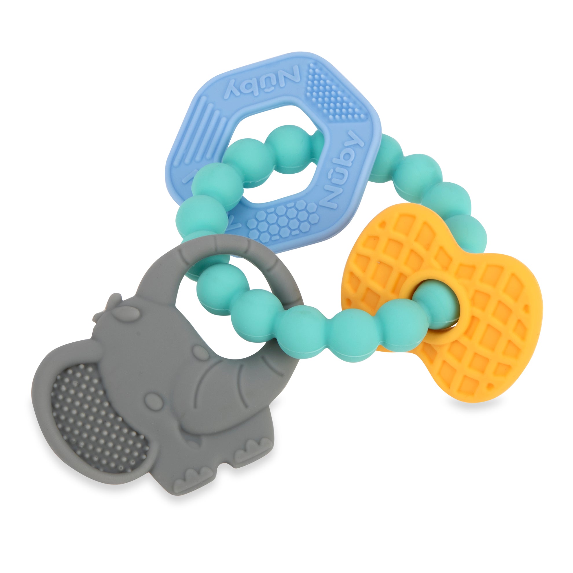Soft Silicone Chewy Charms Teething Ring – Nuby