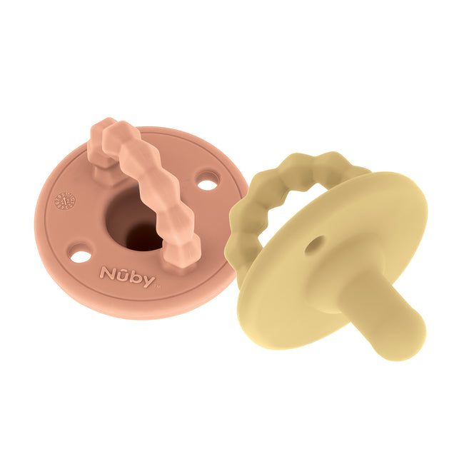 Silicone Softees Pacifier & Teether (2 Pack)
