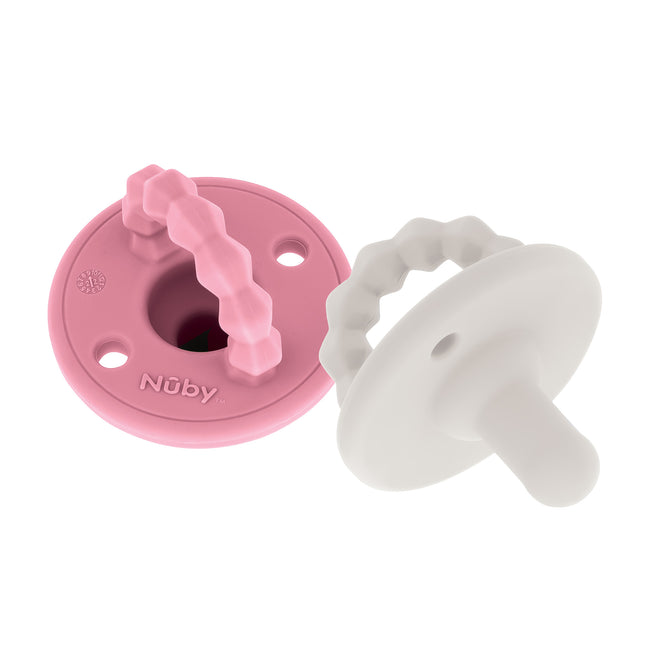 Silicone Softees Pacifier & Teether (2 Pack)