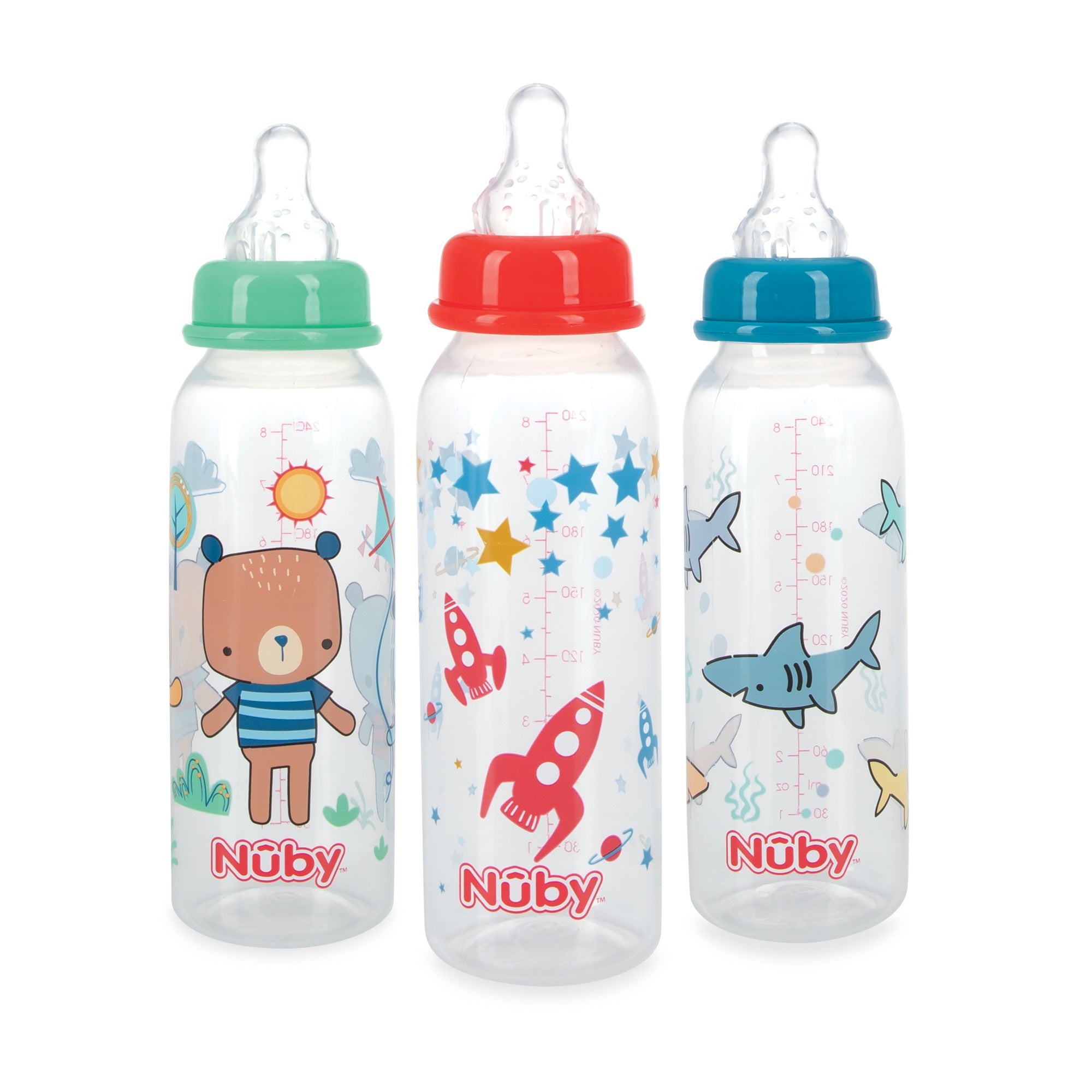 Standard Neck Baby Glass Bottles 240ml/8oz Two-Pack –