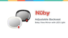 LED Light Backseat Baby Car Mirror with Remote