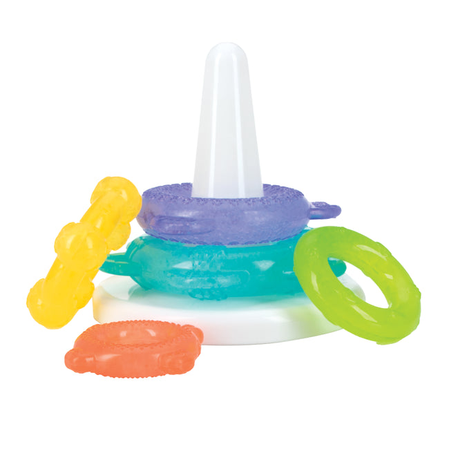IcyBite Ocean Rings Teething and Stacking Toy - Nuby US