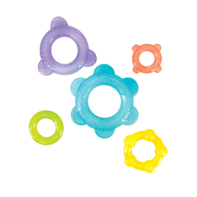 IcyBite Ocean Rings Teething and Stacking Toy - Nuby US
