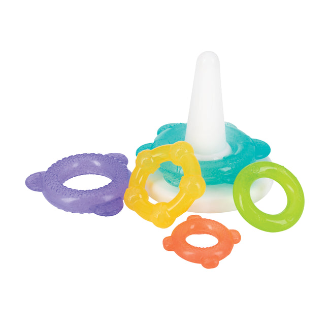 IcyBite Ocean Rings Teething and Stacking Toy - Nuby US