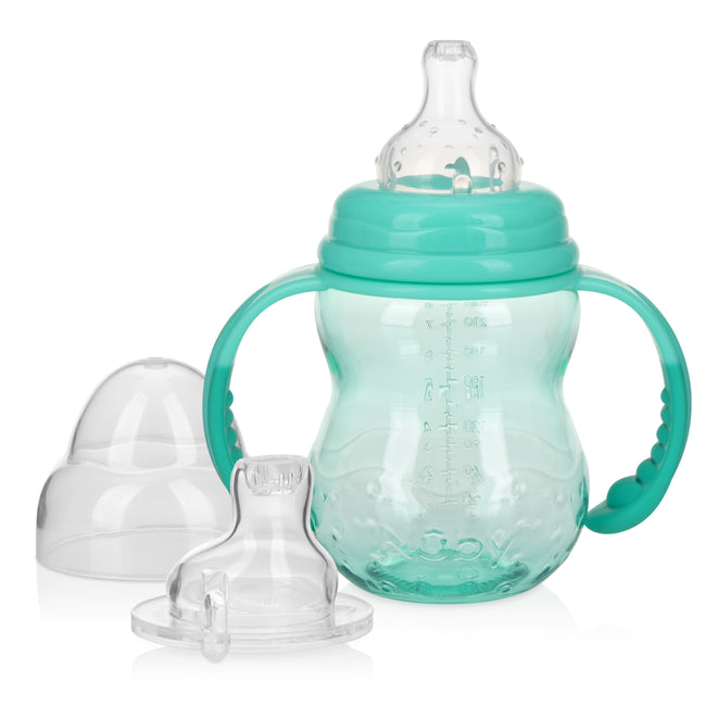 Bottle-to-Cup Wide Neck Bottle 8oz/240ml - Nuby US