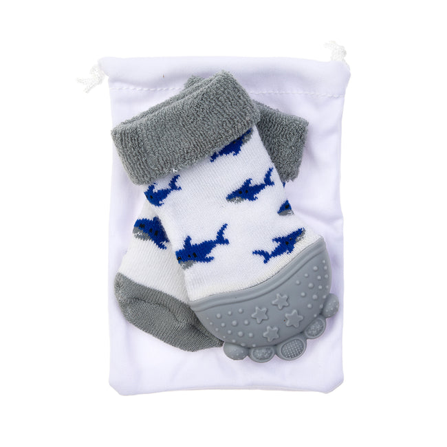 Soft Teether Sock Set with Travel Bag