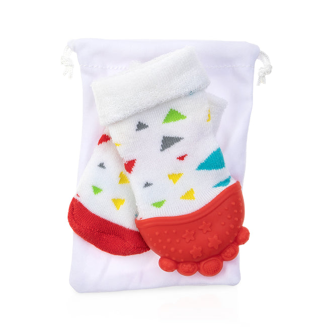 Soft Teether Sock Set with Travel Bag