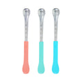 2-in-1 Silicone & Stainless Steel Feeding Spoons (3 Pack)