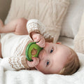 Avocado Muncher Silicone + Wood Teether - Nuby US