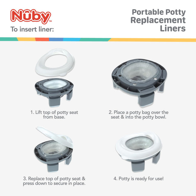 Portable Potty Replacement Liners | 40 Count