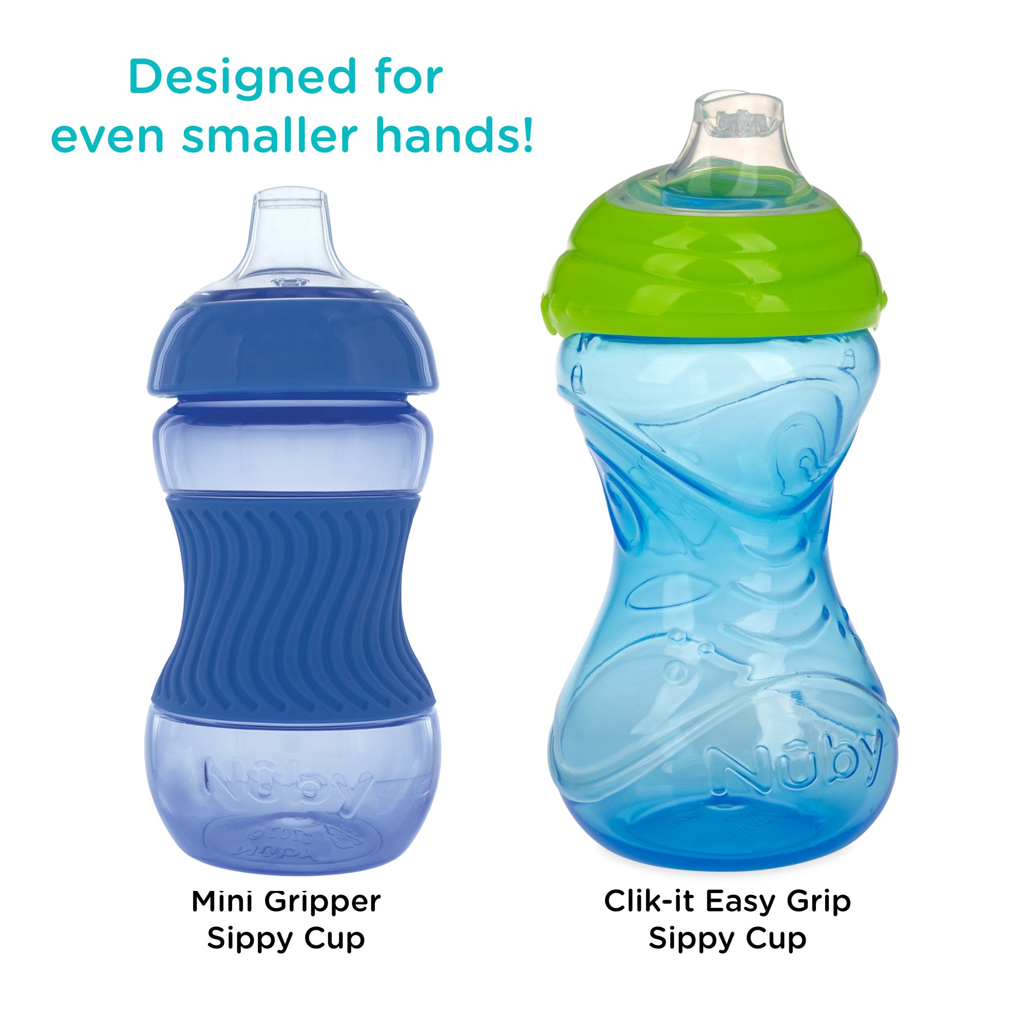 Mini Gripper Soft Spout Sippy Cup with Sleeve (3 Pack) – Nuby