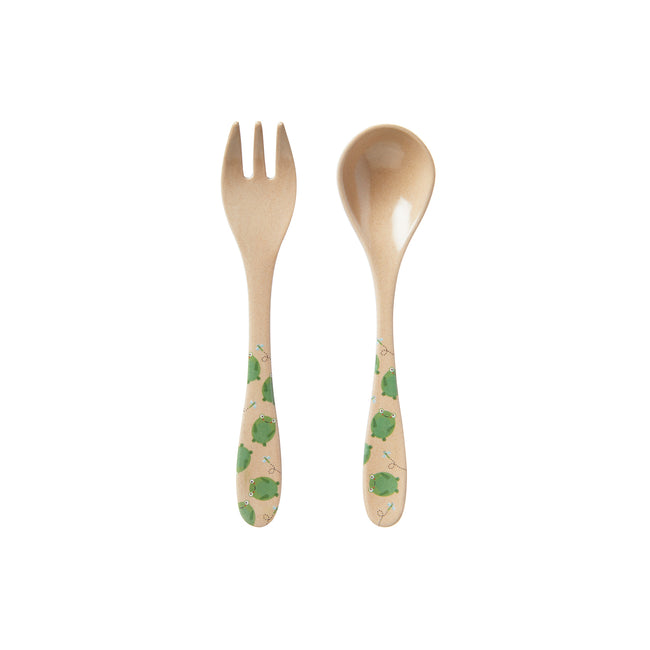 Eco Rice Husk Spoon & Fork Set