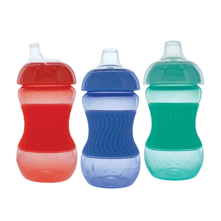 Mini Gripper Soft Spout Sippy Cup with Sleeve (3 Pack)