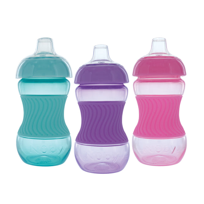 Mini Gripper Soft Spout Sippy Cup with Sleeve (3 Pack) – Nuby