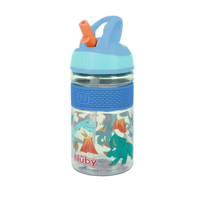 NutriSqueeze™ Liquid Bottle - 16oz - Squeeze bottle with straw for fluids.