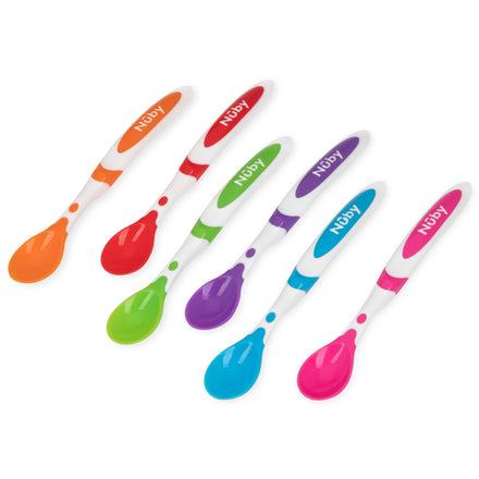 Munchkin Soft-Tip Infant Spoon, BPA Free, Multi-Color, 6 Count
