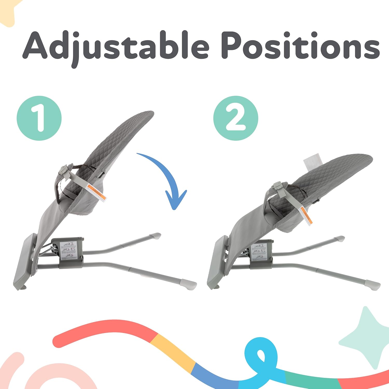 Baby Bouncer Seat | Grey