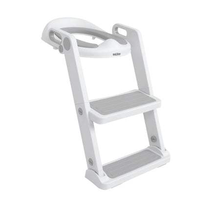 All-in-One Potty Seat Topper with Ladder | Grey
