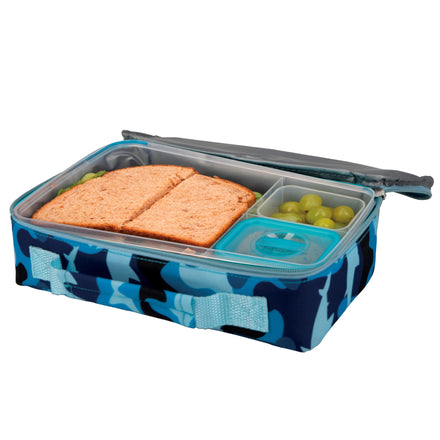 Insulated Bento Box Lunch Box | Blue Camo