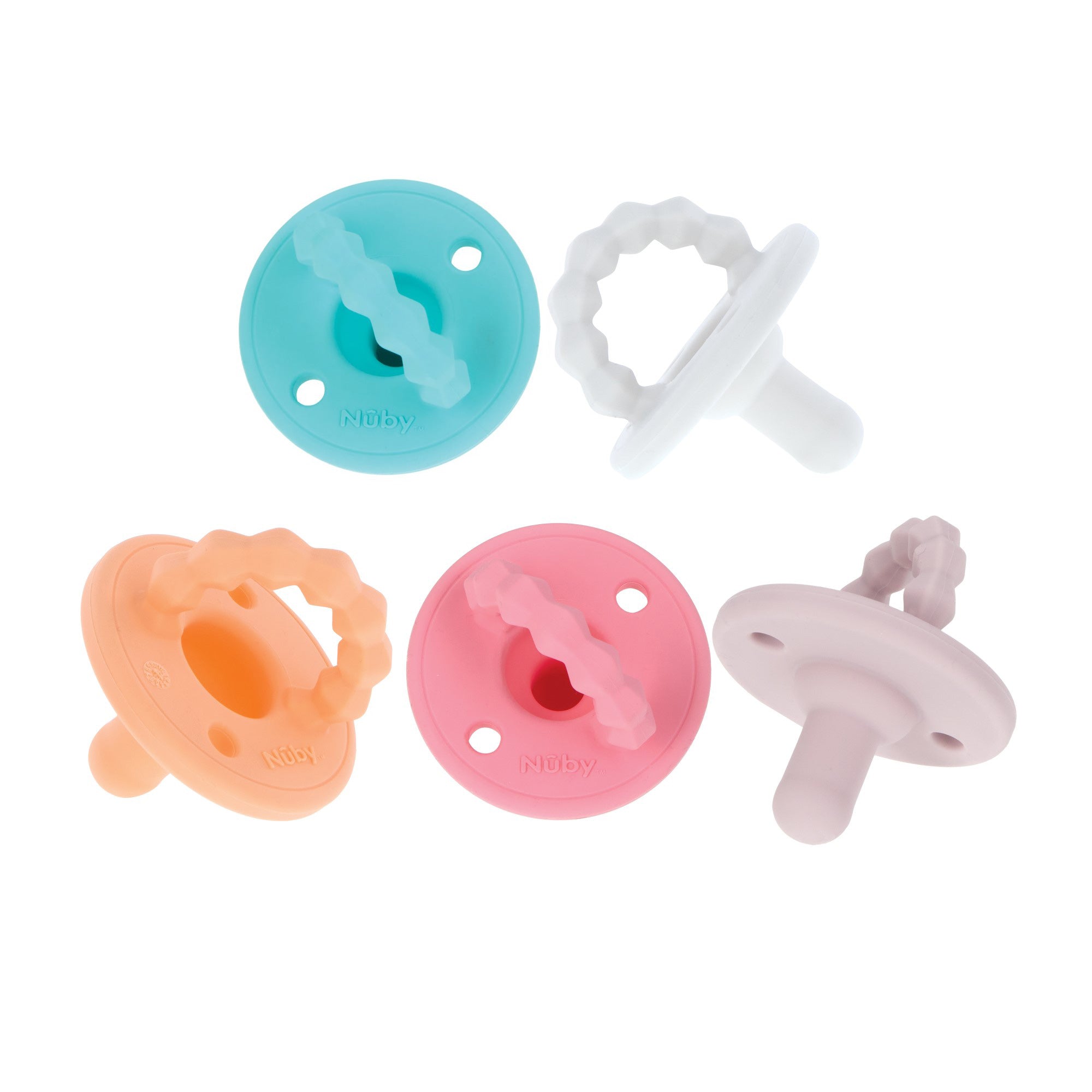 Silicone Softees Pacifier & Teether (5 Pack)