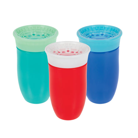 Munchkin 4 Pack Mighty Grip Flip Straw Cups, 9 Ounce