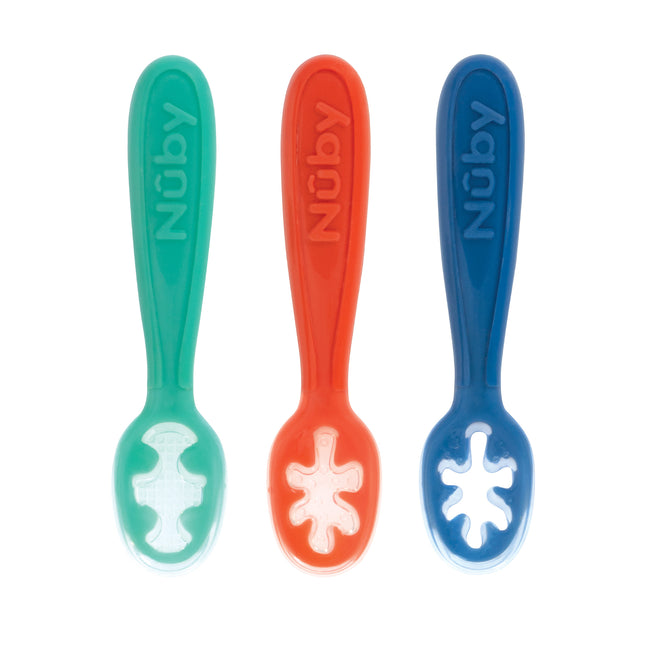  Baby Spoons Self Feeding 6+ Months, Infant Baby Spoons First  Stage Silicone Baby Feeding Spoon Set, Baby Led Weaning Teething Spoon -  BPA & Plastic Free Baby Spoon, Baby Food