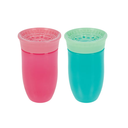 360 Wonder Cup (2 Pack - 10 oz) | Pink/Aqua