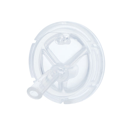The Nuby US Thirsty Kids ACTIVE Spout & Straw Replacement Parts (2 Pack) offers clear circular valves with short center tubes—perfect silicone straw replacements for your Nuby Flip-It Active bottle or stainless steel canteen.