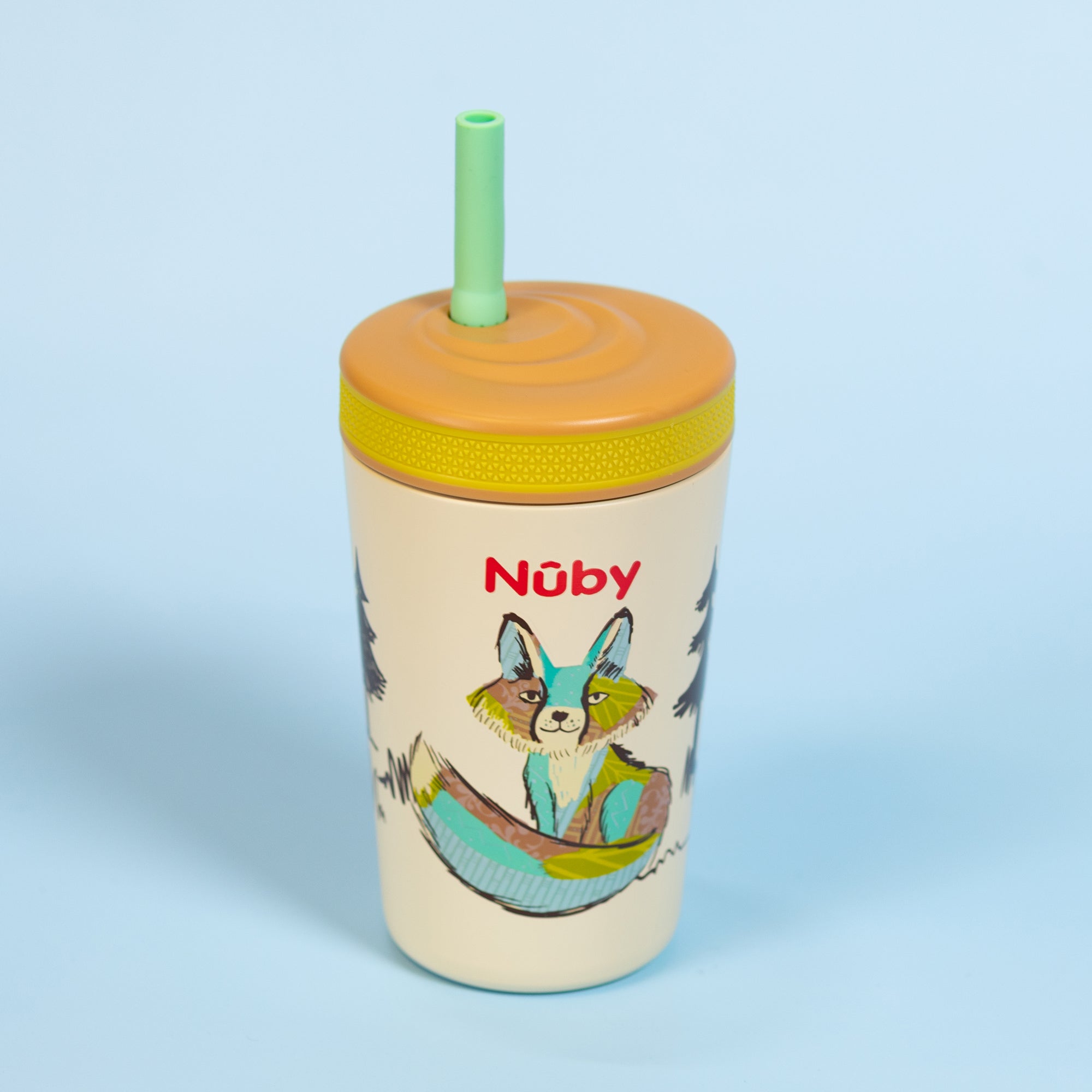 Thirsty Kids Flexstraw Stainless Steel Cup | Fox