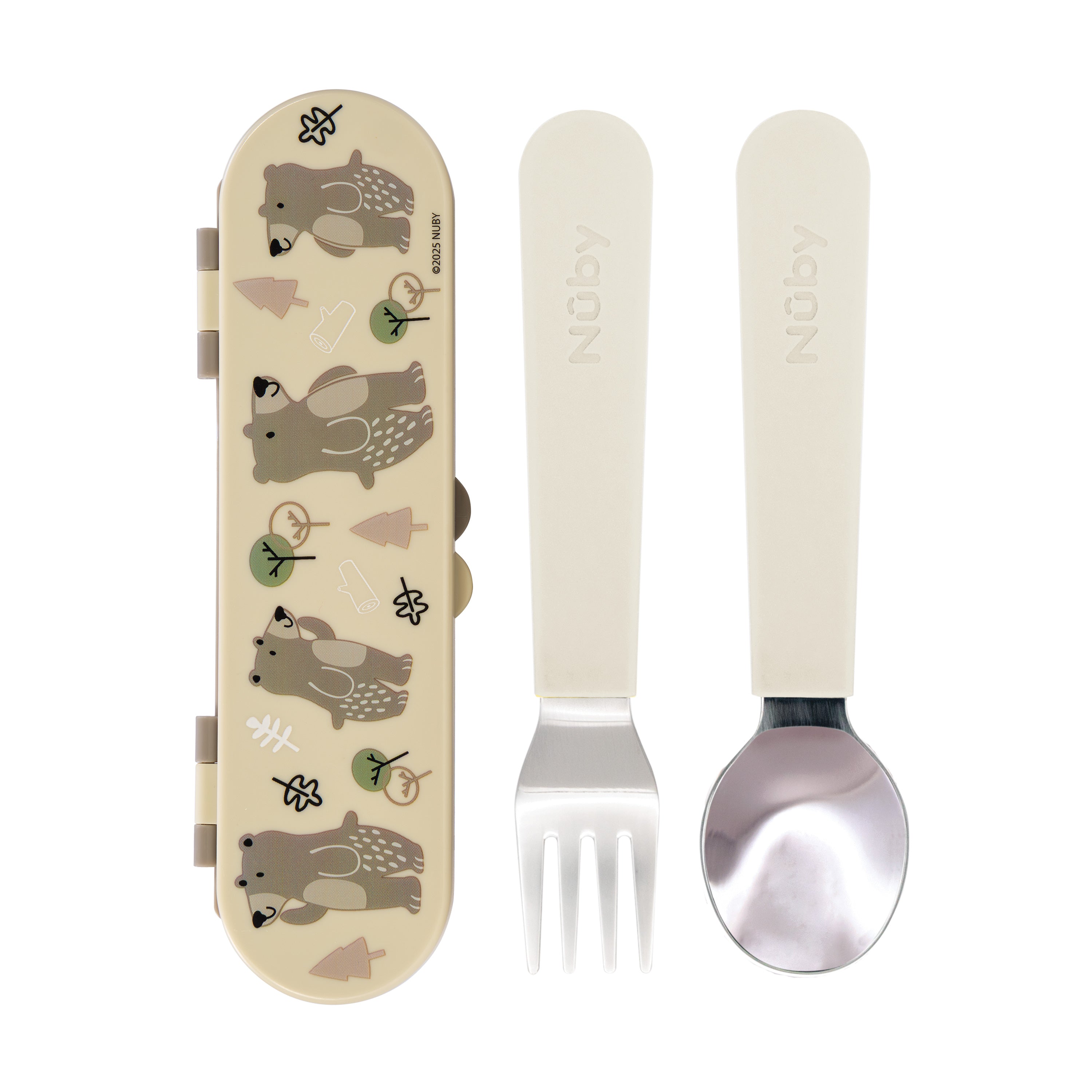 Stainless Steel Toddler Utensil Set | Forest Bears