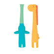 Sensory Tube Teethers (2 Pack) | Aqua & Yellow
