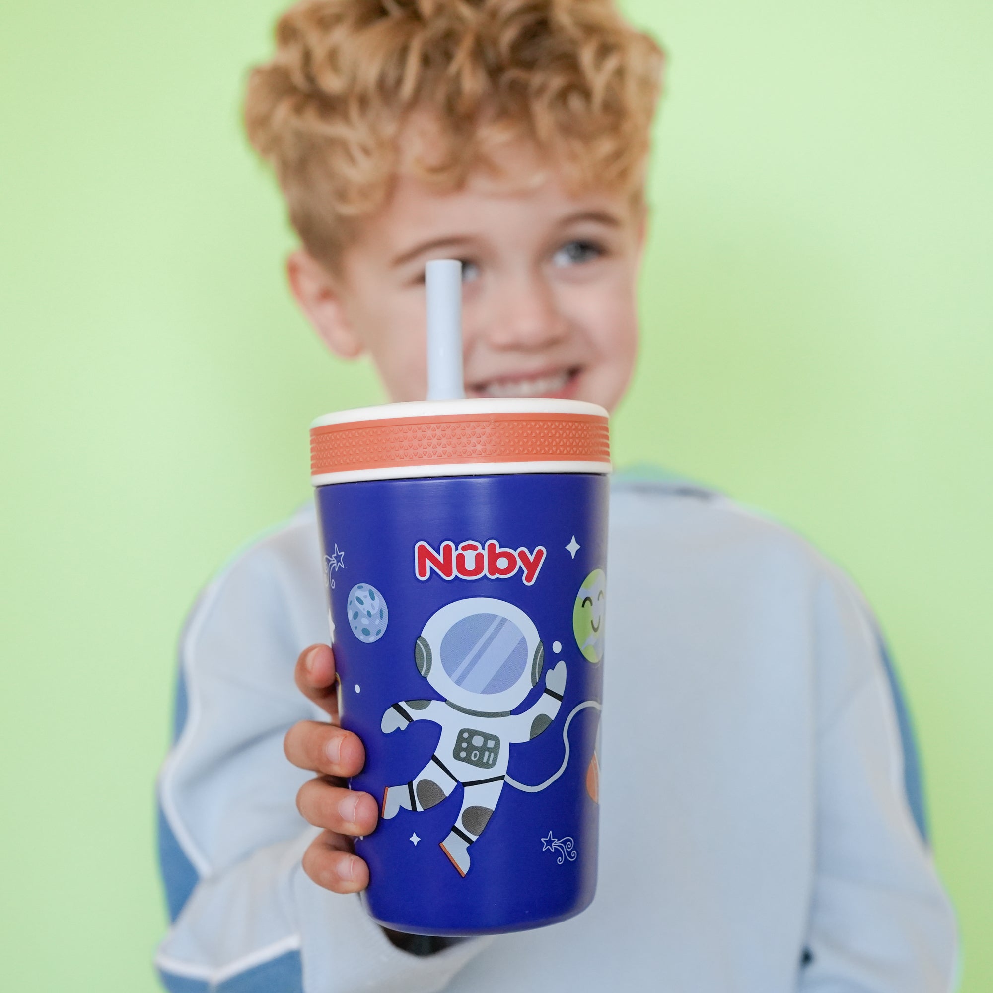 Thirsty Kids Flexstraw Stainless Steel Cup | Astronaut