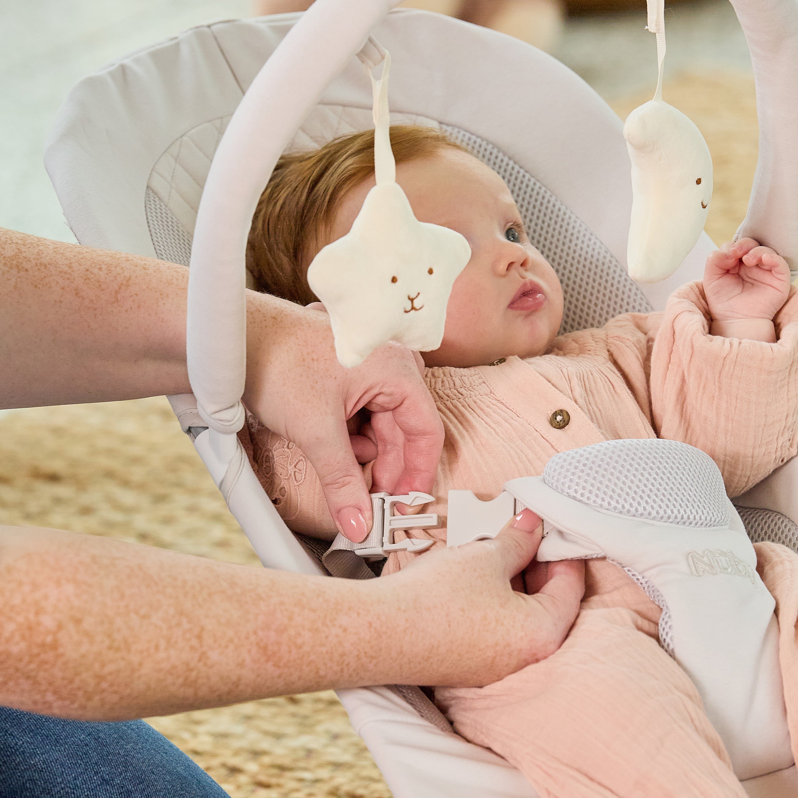 Deluxe Baby Bouncer Seat | Beige