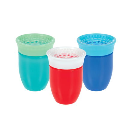 360 Wonder Cup (3 Pack - 7 oz) | Blue/Red/Aqua