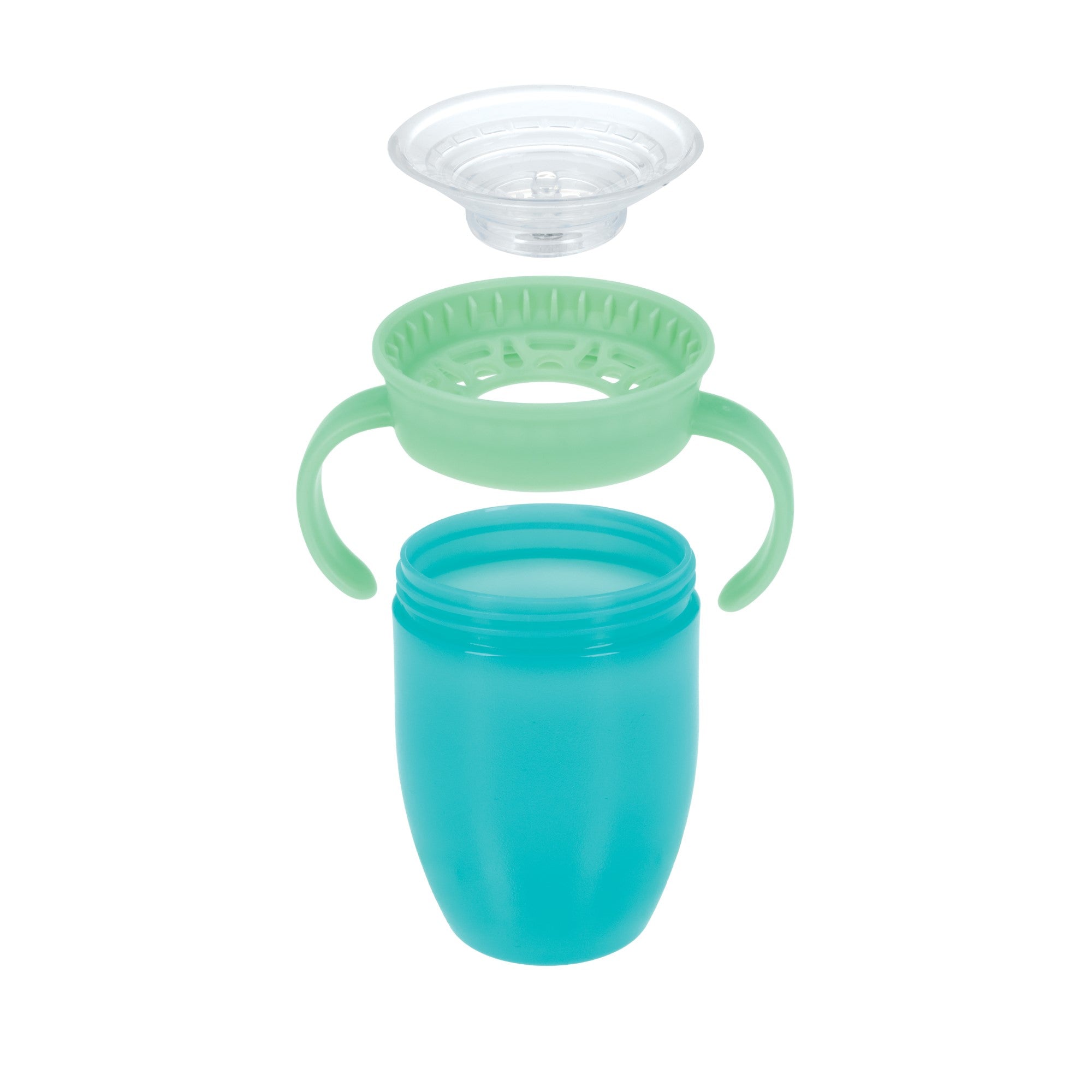 360 Wonder Cup with Handles (3 Pack - 5 oz) | Blue/Red/Aqua