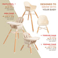 4-in-1 Multi-Use High Chair | Beige Lines