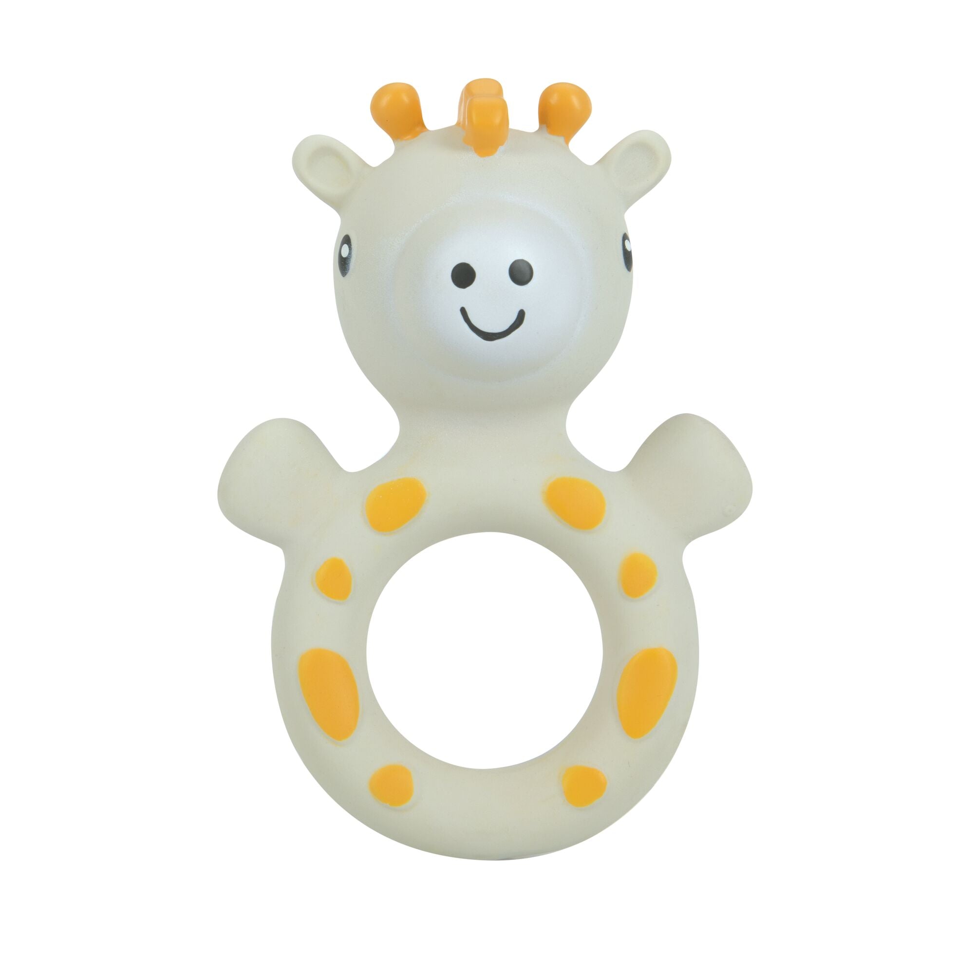 Jackie the Giraffe Natural Rubber Teething Ring | Giraffe – Nuby