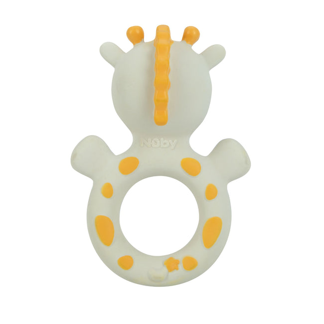 Jackie the Giraffe Natural Rubber Teething Ring Giraffe