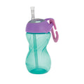 Clik-it Travel Straw Cup with Carabiner (3 Pack) | Aqua/Pink/Purple