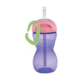 Clik-it Travel Straw Cup with Carabiner (3 Pack) | Aqua/Pink/Purple